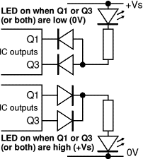 using diodes to combine outputs